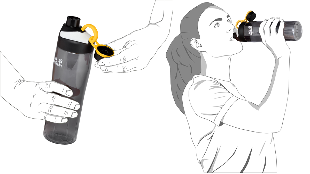 Jack Wolfskin Mancora - butelka na wodę / bidon 700 ml